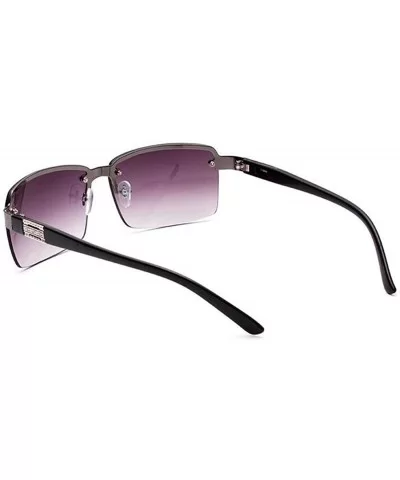 Sunglasses Men Famous Brand Designer Driving Sun Glasses Male Mirror Lens - 43913 - C318S56SN3U $5.47 Square