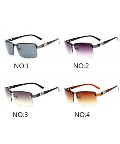 Sunglasses Men Famous Brand Designer Driving Sun Glasses Male Mirror Lens - 43913 - C318S56SN3U $5.47 Square