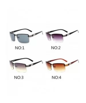 Sunglasses Men Famous Brand Designer Driving Sun Glasses Male Mirror Lens - 43913 - C318S56SN3U $5.47 Square