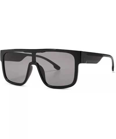 Square Sunglasses for Men Oversized One-piece Women Sunglasses Designer Goggle Shades - CX196YU8KM0 $9.45 Square