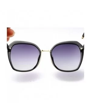 Women Sunglasses Retro Grey Drive Holiday Oval Polarized UV400 - Grey - CC18R5SHTQQ $6.54 Oval