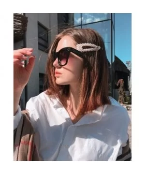 Oversized Square Sunglasses for Women Designer Luxury Flat Lens Sun Glasses Shades - Gradient Grey+tortoise - C518XIHENUM $9....