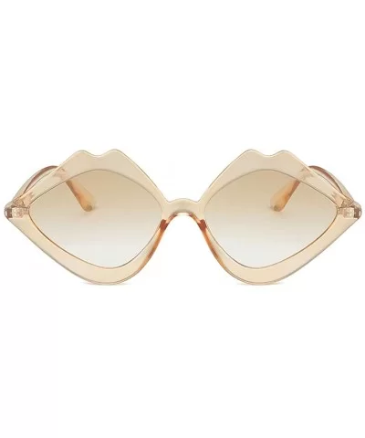 Women's Sunglasses Fashion Jelly Sunshade Sunglasses Integrated Candy Color Glasses - Khaki - C11947UTZY4 $4.61 Aviator