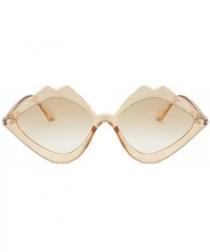 Women's Sunglasses Fashion Jelly Sunshade Sunglasses Integrated Candy Color Glasses - Khaki - C11947UTZY4 $4.61 Aviator