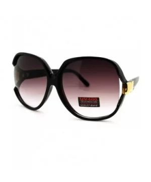 Black Super Oversized Sunglasses Womens Classic ROUND CELEBRITY PRIVACY Shades NEW - Large - CE11CJSQY1R $8.25 Oversized