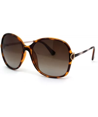 Womens CR39 Polarized Lens Chic Butterfly Sunglasses - Tortoise Brown - CU192RX46OS $9.09 Butterfly