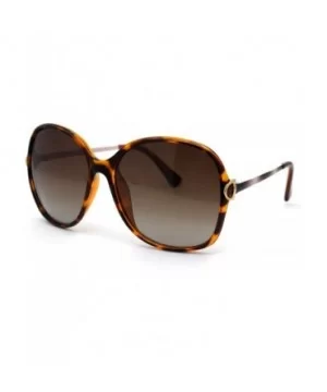 Womens CR39 Polarized Lens Chic Butterfly Sunglasses - Tortoise Brown - CU192RX46OS $9.09 Butterfly