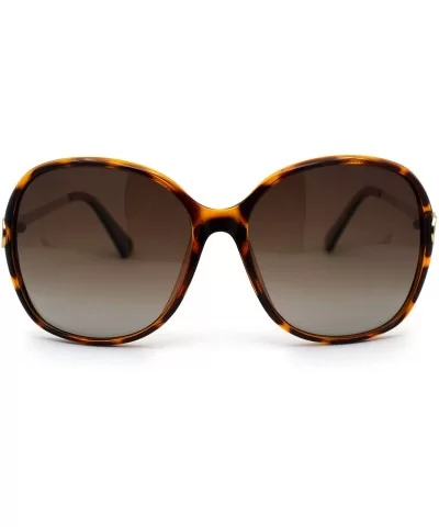 Womens CR39 Polarized Lens Chic Butterfly Sunglasses - Tortoise Brown - CU192RX46OS $9.09 Butterfly