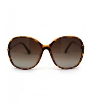 Womens CR39 Polarized Lens Chic Butterfly Sunglasses - Tortoise Brown - CU192RX46OS $9.09 Butterfly