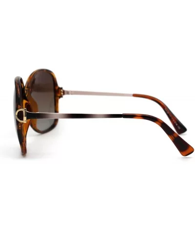 Womens CR39 Polarized Lens Chic Butterfly Sunglasses - Tortoise Brown - CU192RX46OS $9.09 Butterfly