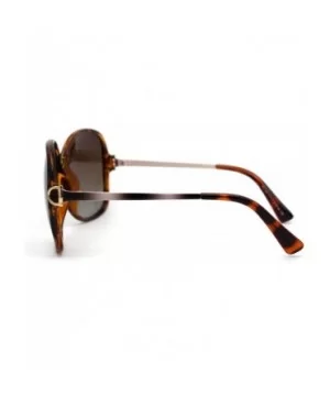 Womens CR39 Polarized Lens Chic Butterfly Sunglasses - Tortoise Brown - CU192RX46OS $9.09 Butterfly