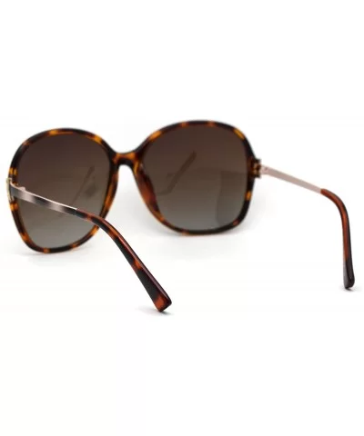 Womens CR39 Polarized Lens Chic Butterfly Sunglasses - Tortoise Brown - CU192RX46OS $9.09 Butterfly