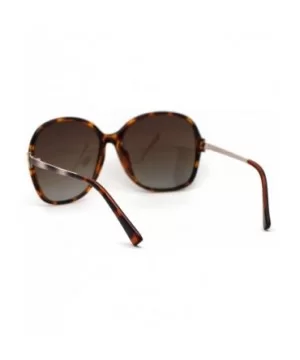 Womens CR39 Polarized Lens Chic Butterfly Sunglasses - Tortoise Brown - CU192RX46OS $9.09 Butterfly