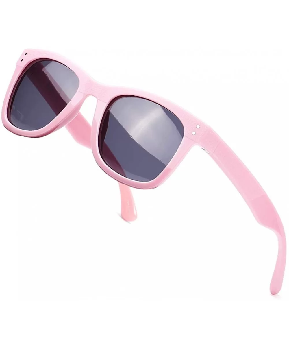 Polarized Sunglasses for Men Women UV400 Protection Driving Fishing Sun Glasses - Pink/Grey Lens - C718QDO6266 $4.89 Square