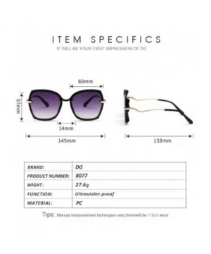 Large frame fashion trendy sunglasses ladies sunglasses personalized glasses-Purple powder on transparent frame - CK197ZCCH20...