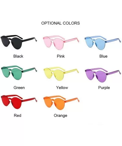 One Piece Love Heart Lens Sunglasses Women Transparent Plastic Glasses Style Sun FeClear Candy Color Designer - C3198AHUE9G $...