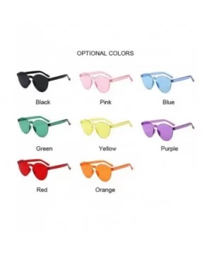 One Piece Love Heart Lens Sunglasses Women Transparent Plastic Glasses Style Sun FeClear Candy Color Designer - C3198AHUE9G $...