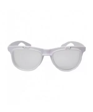 Flip Up Diffraction Prism Fireworks Rave Glasses - White - C611FWHLEJT $10.46 Oversized