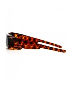 Polarized Fit Over Glasses Sunglasses Womens Rhinestone Rectangular - Tortoise (Black) - CQ18802D5QA $7.37 Rectangular