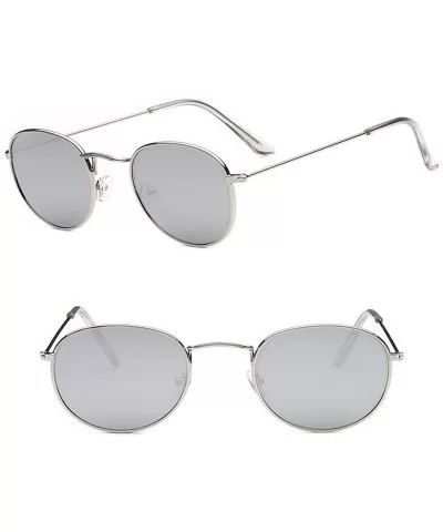 2019 Retro Round Sunglasses Women Brand Designer Sun Glasses For Women Alloy Mirror Sunglasses - Silver - CQ18W3NC6T7 $20.01 ...