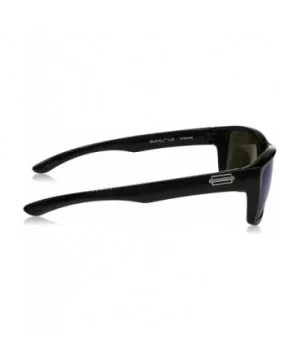 Mayor Polarized Sunglass with Polycarbonate Lens - Black Frame/Blue Mirror - C812NVFUOA6 $21.23 Sport