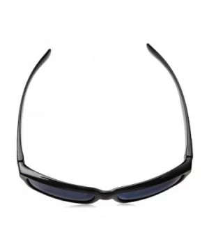 Mayor Polarized Sunglass with Polycarbonate Lens - Black Frame/Blue Mirror - C812NVFUOA6 $21.23 Sport