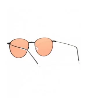 Metal Rim Dad Shade Hippie Round Sunglasses - Black Red - CQ18SHK9TE8 $9.09 Round