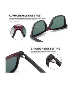 Square Polarized Sunglasses for Men TR90 Frame Driving Travel UV400 - C3g15 - CN199HTHIMT $10.63 Square