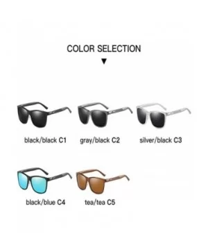 Lightweight Unisex Polarized Aluminum Sunglasses Vintage Sun Glasses Men 4Pcs - C818Q89N6CS $13.28 Round