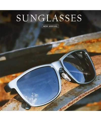 Lightweight Unisex Polarized Aluminum Sunglasses Vintage Sun Glasses Men 4Pcs - C818Q89N6CS $13.28 Round