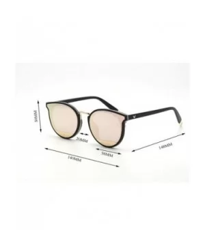 Metal frame PC frame material sunglasses- colorful multicolor sunglasses - E - C418S80HGGO $45.69 Aviator