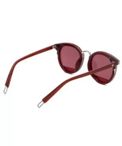 Metal frame PC frame material sunglasses- colorful multicolor sunglasses - E - C418S80HGGO $45.69 Aviator