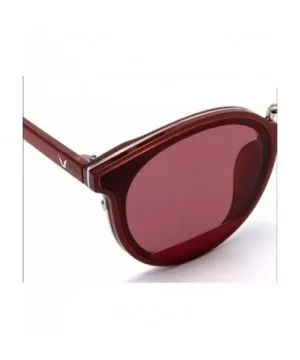 Metal frame PC frame material sunglasses- colorful multicolor sunglasses - E - C418S80HGGO $45.69 Aviator