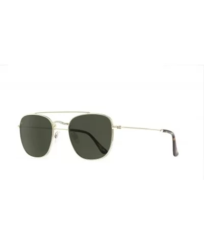 Places We Love Collection "The Yorker" Polarized Square Sunglasses - Antique Gold/Green Mirror - C218DNLTYXC $19.83 Square