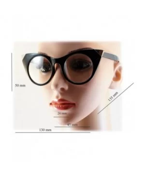 Women's Retro Metal Tipped Cat Eye Sunglasses A013 - Black/ Black Smoke - CW185368XS3 $4.94 Cat Eye