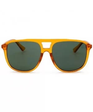 Unisex Fashion Eyewear Trend Unique Sunglasses Gradient Vintage Glasses - Yellow - C119740MNQY $5.59 Rimless