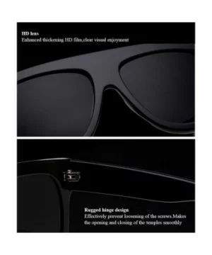 Mens Womens Outdoor Oversized Sunglasses Driving Protection 2 Colors - Black - CM18DC6SA3U $9.21 Oversized