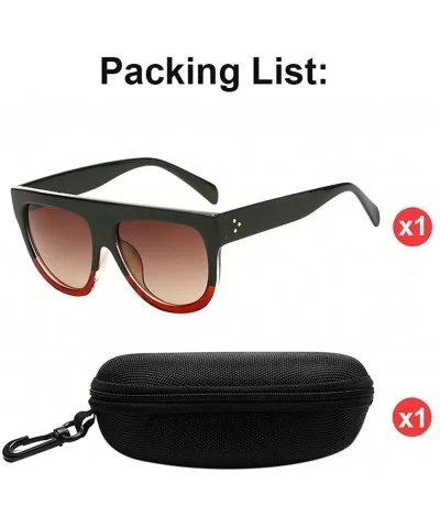 Mens Womens Outdoor Oversized Sunglasses Driving Protection 2 Colors - Black - CM18DC6SA3U $9.21 Oversized