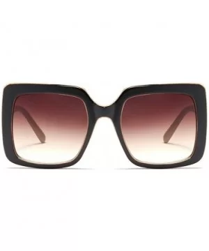 Hot Retro Women Sexy Leopard Frame Sunglasses 2019 New Fashion Square Glasses UV400 - White&red - C618MG5YSMD $12.38 Square