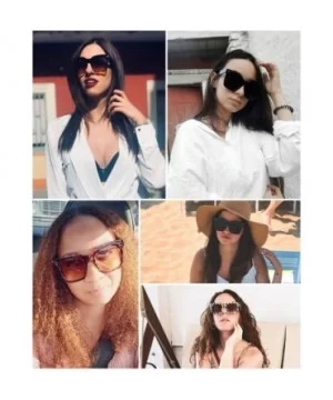 Vintage Women Butterfly Sunglasses Designer Luxury Square Gradient Sun Glasses Shades B2486 - Black - C218R3XAAY6 $10.39 Round