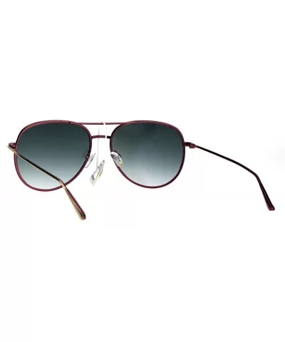 Round Aviator Sunglasses Womens Quality Metal Frame Fashion Shades UV 400 - Pink (Green Smoke) - CJ186NUWSQQ $9.30 Aviator