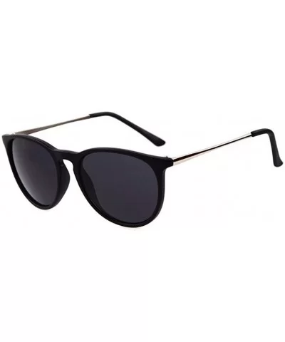 sunglasses for women Retro Round Sunglasses Men Oval Frame Sun Glasses - 3 - CM18WZSMN38 $19.61 Round