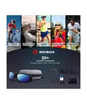 RIVBOS Polarized Sports Sunglasses Driving Glasses Shades for Men Women for Cycling Baseball 842 - C418YOS0EGK $22.40 Wrap