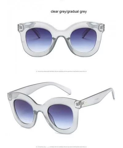 NEW Gradient Points Sun Glasses Tom High Fashion Designer 66133 Black Grey - 66133 Clear Grey - CV18Y6SHWGU $7.82 Aviator