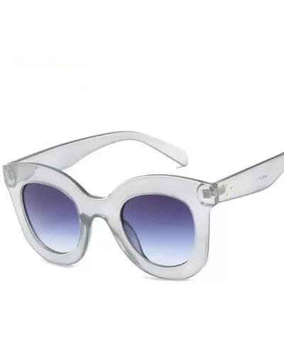 NEW Gradient Points Sun Glasses Tom High Fashion Designer 66133 Black Grey - 66133 Clear Grey - CV18Y6SHWGU $7.82 Aviator