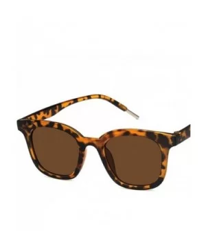 Unisex Sunglasses Fashion Bright Black Grey Drive Holiday Rectangle Non-Polarized UV400 - Leopard Brown - CZ18RLTX8OC $6.16 R...