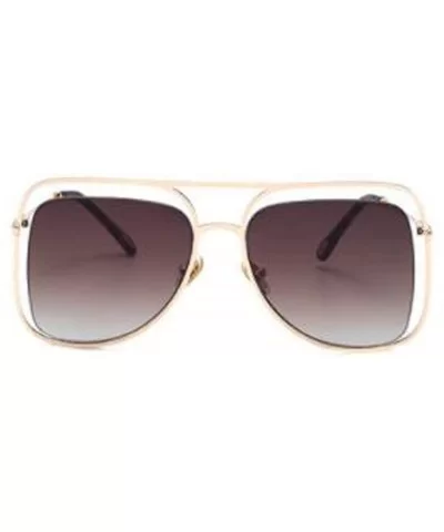 Cat eye fashion sunglasses- hollow sunglasses new sunglasses - D - C918S5C8X9G $49.52 Aviator