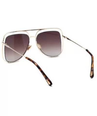 Cat eye fashion sunglasses- hollow sunglasses new sunglasses - D - C918S5C8X9G $49.52 Aviator