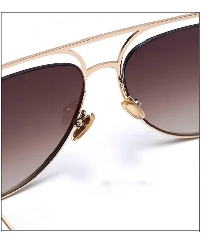 Cat eye fashion sunglasses- hollow sunglasses new sunglasses - D - C918S5C8X9G $49.52 Aviator