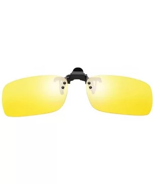 Polarized Clip-on Sunglasses Anti-Glare Driving Glasses Sunglasses Over for Men Women UV Protection - Yellow - CW19075686M $6...